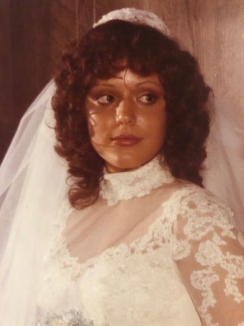 Marlene in First Wedding Dress